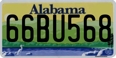 AL license plate 66BU568