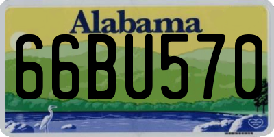 AL license plate 66BU570