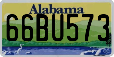 AL license plate 66BU573