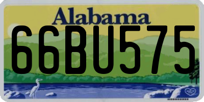 AL license plate 66BU575
