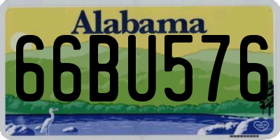 AL license plate 66BU576
