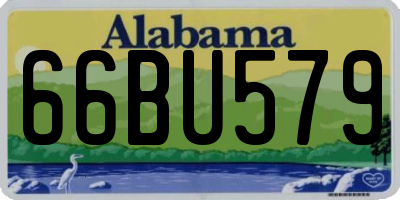 AL license plate 66BU579