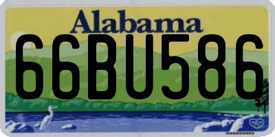 AL license plate 66BU586