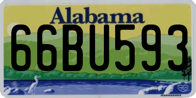 AL license plate 66BU593