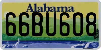 AL license plate 66BU608