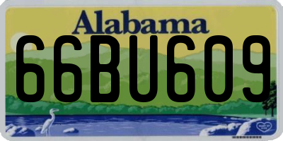 AL license plate 66BU609