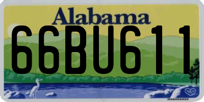 AL license plate 66BU611