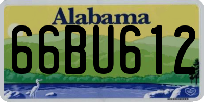 AL license plate 66BU612