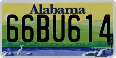 AL license plate 66BU614