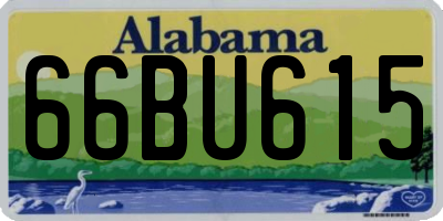 AL license plate 66BU615