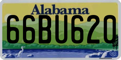 AL license plate 66BU620