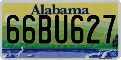 AL license plate 66BU627