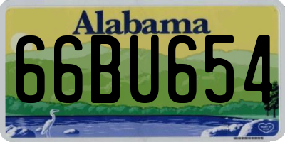 AL license plate 66BU654