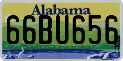 AL license plate 66BU656