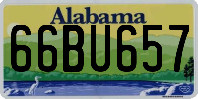 AL license plate 66BU657