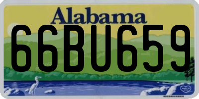 AL license plate 66BU659