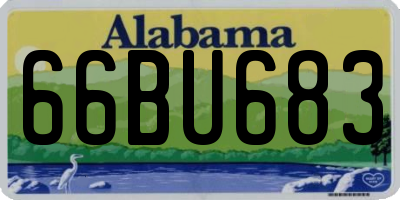 AL license plate 66BU683