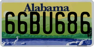 AL license plate 66BU686