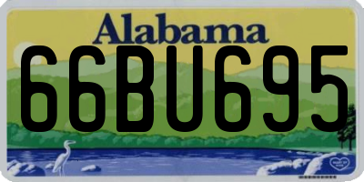 AL license plate 66BU695