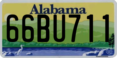 AL license plate 66BU711