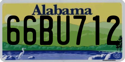 AL license plate 66BU712