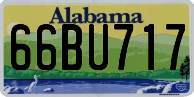AL license plate 66BU717