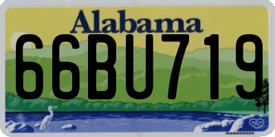 AL license plate 66BU719