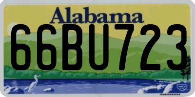 AL license plate 66BU723