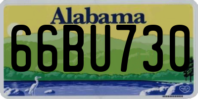 AL license plate 66BU730