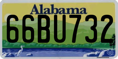 AL license plate 66BU732