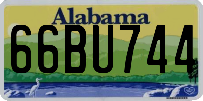 AL license plate 66BU744