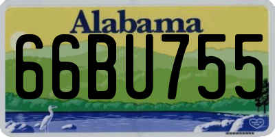 AL license plate 66BU755