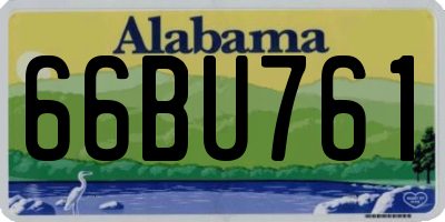 AL license plate 66BU761