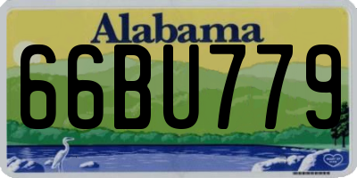 AL license plate 66BU779