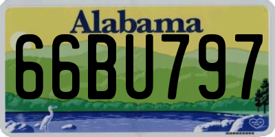 AL license plate 66BU797
