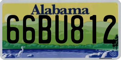 AL license plate 66BU812