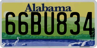 AL license plate 66BU834
