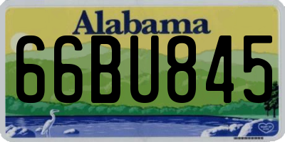 AL license plate 66BU845