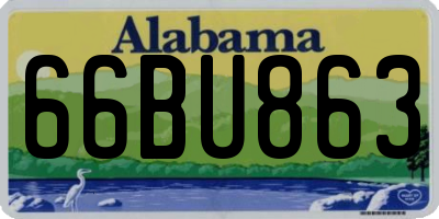AL license plate 66BU863