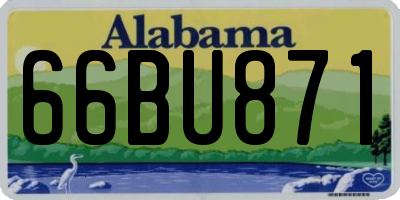 AL license plate 66BU871