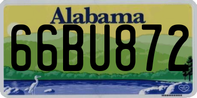 AL license plate 66BU872