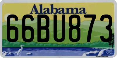 AL license plate 66BU873