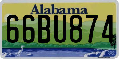 AL license plate 66BU874