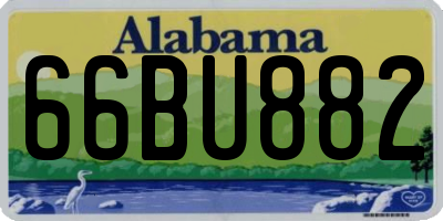 AL license plate 66BU882