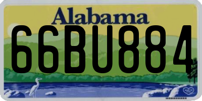 AL license plate 66BU884