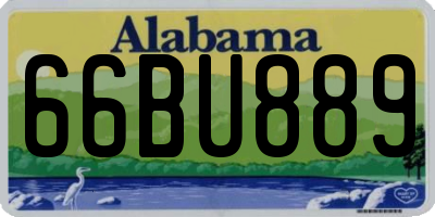 AL license plate 66BU889