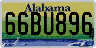 AL license plate 66BU896