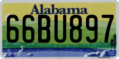 AL license plate 66BU897