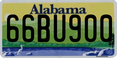 AL license plate 66BU900
