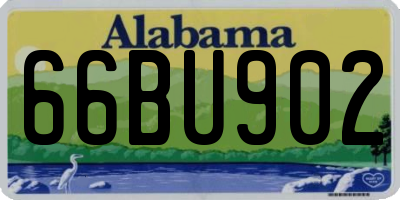 AL license plate 66BU902